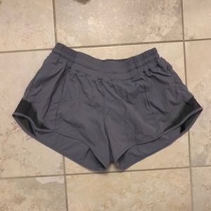 Black and gray lulu shorts